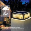 SLAWA Solar Post Light Fixture Exterior Pillar Light with LED
