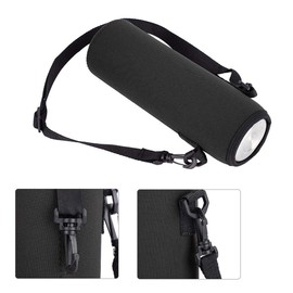 VGEBY Funda para Botella de Agua, Funda a Prueba de escaldaduras para Botella de Agua port¨¢til de 3 Colores para Actividades al Aire Libre con Correa (Black)