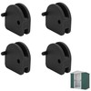 Metal Shed Replacement Door Slides 4-Pack