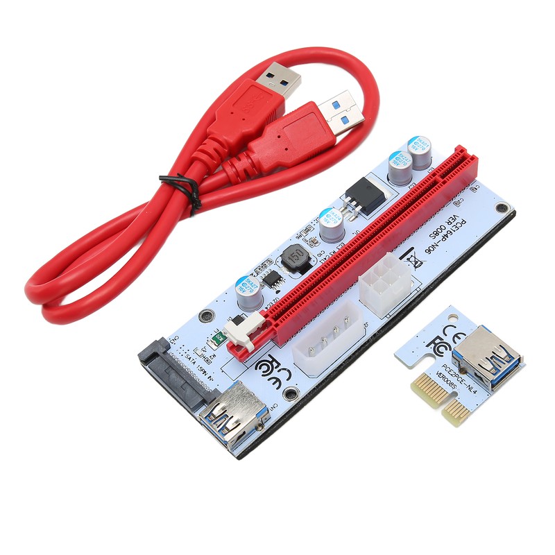 PCIE Riser Adapter Card 1X to 16X 3 Interface Easy