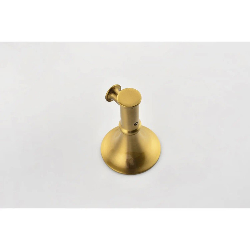 Wall Mount Brass Bathroom Towel Rack Set 6 Piece Modern