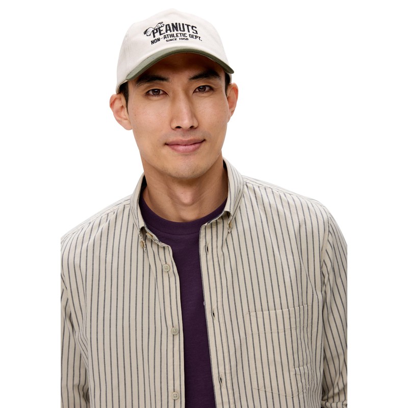 s.Oliver Mens Peanuts Print Cap, 78D2 Green, Unit size