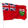 2Packs Ontario 3x5 Feet Flags - Single Sided Flag Canada