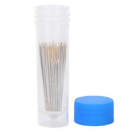 TOPINCN Cross Stitch Needles Embroidery Embroidery Embroidery Needle Cross Stitch Gold Tail Needle Box Large Eye 100Pcs Metal Sewing Machine Needle (No. 26)