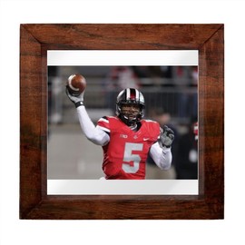Braxton Miller - 6X6 Full Color Photo Sign With Hand Made Wood Frame PIAP #G687487