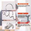 MroMax 30Pcs Heavy Duty S Hooks 55x60mm Thicken Nickel Plating