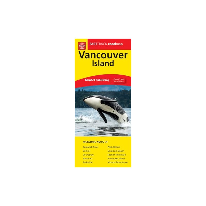Vancouver Island Fast Track Laminated Map