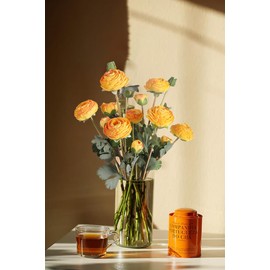 INSUNSIX Yellow Ranunculus Artificial Flowers,18 Heads Vintage Silk Flowers Buttercup Long Stems Fake Flower Bouquets Arrangement for Wedding Bride Centerpiece Floral Party Home Office Decor(Yellow)