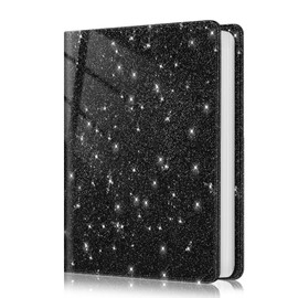 Fintie Photo Album for 4x6 Photos - 112 Pockets Vegan Leather Cover Memory Albums Book for Birthday Family Anniversary Vacation Pictures, Glittering Black