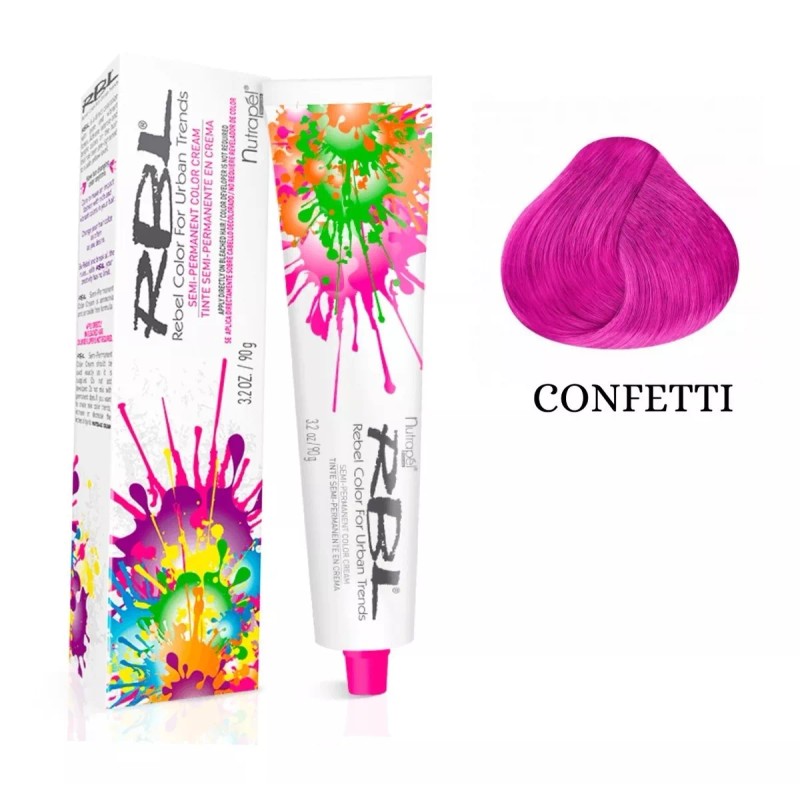 Nutrapel Tinte Para Cabello Rbl Semi Permanente Confetti 90 G