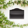 Whitehall 16600 Colonial Wall Mailbox, Black