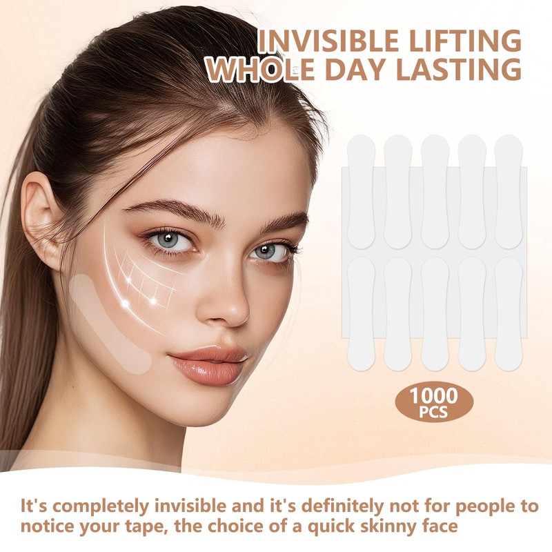 Pack of 1000 face lifting tape, face tapes for lift