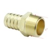 HongBoW Hardware 2 Pcs Brass Hose Fitting,Connector,Hose Barbed Adapter 3/4"