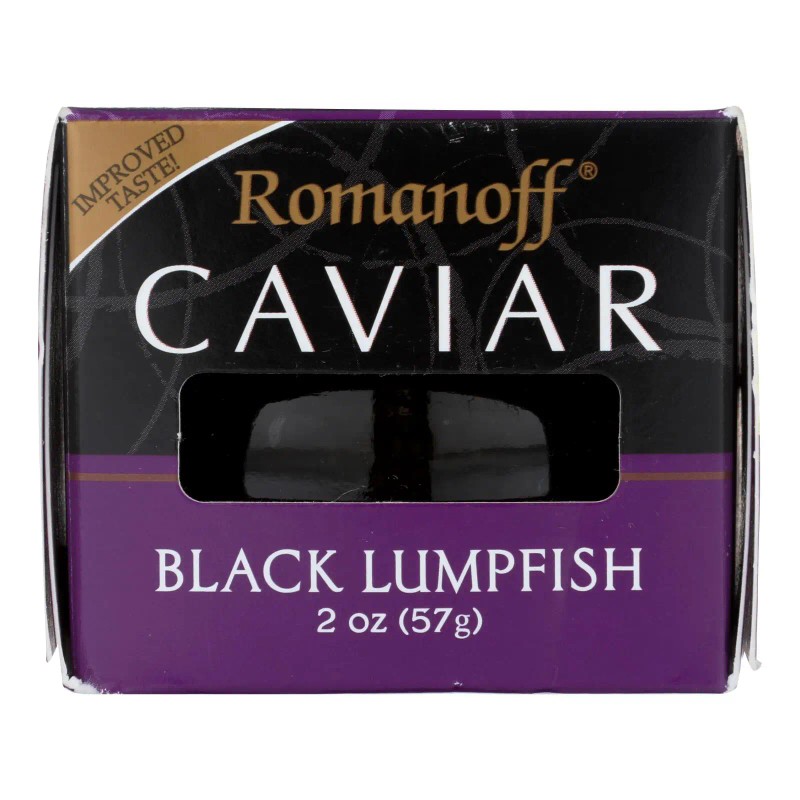 UD_Romanoff Black Lumpfish Caviar 2 Oz Seafood Snack Case of