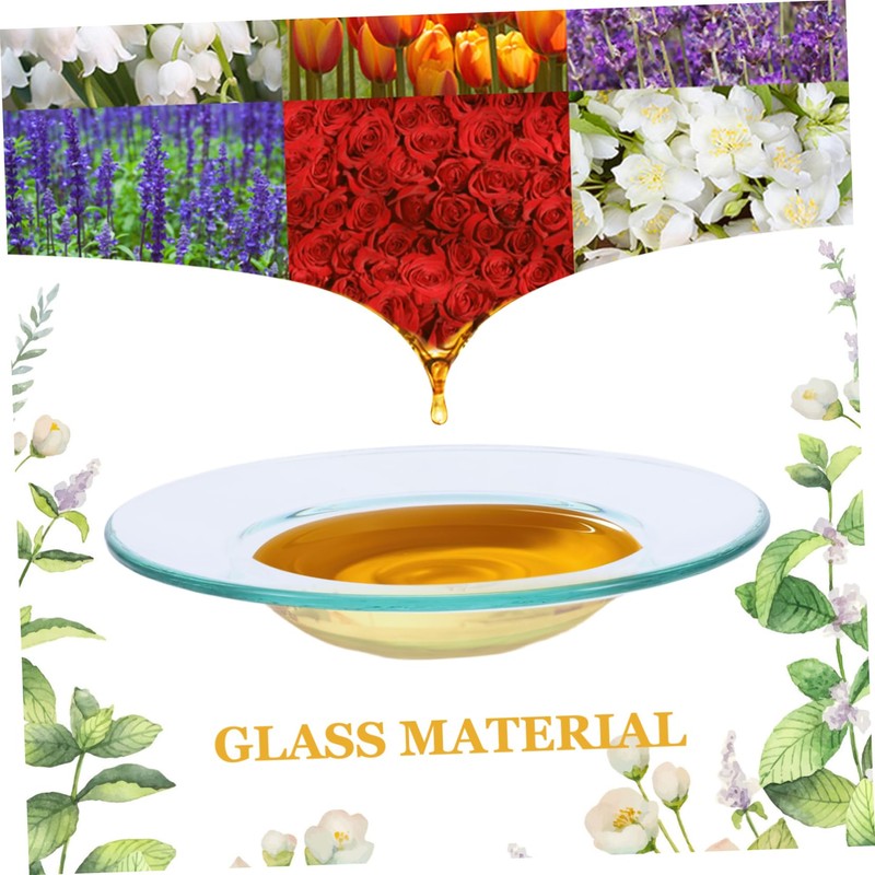 Baluue 3pcs Wax Melt Liners Heat-Resistant Glass Dishes for Essential