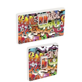 the grafix studio Graffiti Light Switch & Double Socket Sticker Vinyl/Skin cover sosw3