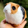 Simulation Furry Guinea Pig Figurine Realistic Rodent Pet Home Office