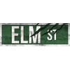 Grindstore Elm Street Slim Tin Sign, Multi-Colour, 10.1 x 30.5