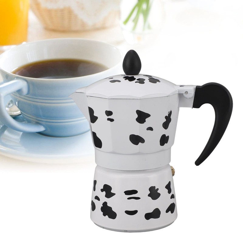 Milk Cow Color Moka Pot Aluminum Coffee Pot Coffee Maker