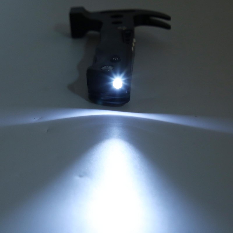 Multifunctional Hammer Foldable Small Portable Multitool Hammer with LED Light