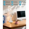 Lightdot Modern White Globe Table Lamp Dimmable Mid Century 3-Light
