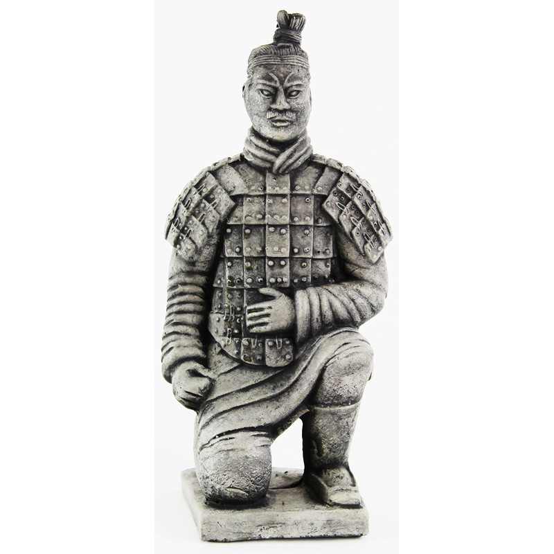 Chinese Warrior Statue Asian Home and Garden Statues Cement Figurine