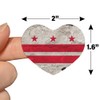 Rustic Washington DC District of Columbia State Flag Distressed USA