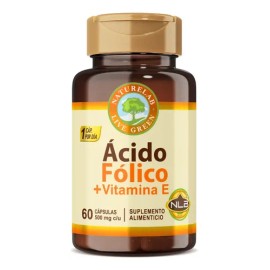 Ácido Fólico + Vitamina E - 60 Cápsulas - Naturelab Sabor Sin sabor