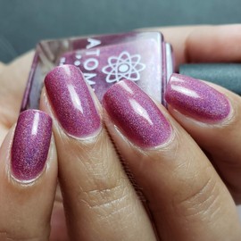 Pink Holographic Nail Polish - Atomic Polish - Cobalt (Co)
