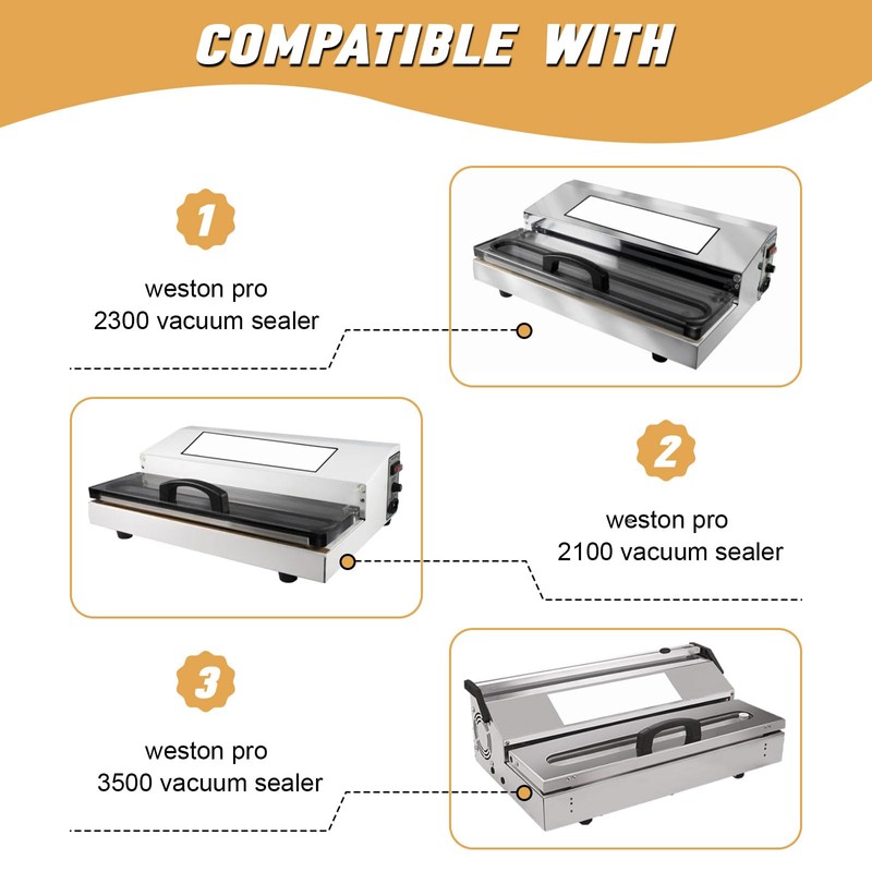 Replacement Parts for Weston Pro 2300,PRO-2100,Pro-3500 Vacauum Sealer Models Maintenance