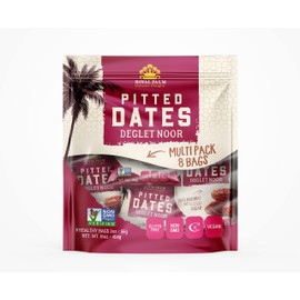 Pitted Dates On-The-Go - Multipack | Royal Palm | 16oz | 2oz x 8 | 100% Natural | NO Added Sugar | Non GMO | Kosher