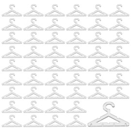 Framendino, 50 Pack Clothes Hanger Clear Earring Holder Necklace Hanger Rack Jewelry Display Dangle Earring Hanging Organizer