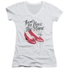 Juniors The Wizard of Oz Red Ruby Slippers V-Neck Shirt,