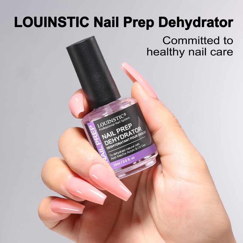 Nail Dehydrator 15ml, Acid-Free Nail Prep Dehydrate, Air-Dries in 3s