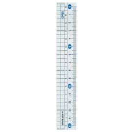 Kutsuwa STAD HS151 Methacrylic Straight Ruler, 5.9 inches (15 cm)