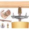 WJMY Screw Nut Threaded Inserts Wood Screw Thread 135 Pieces