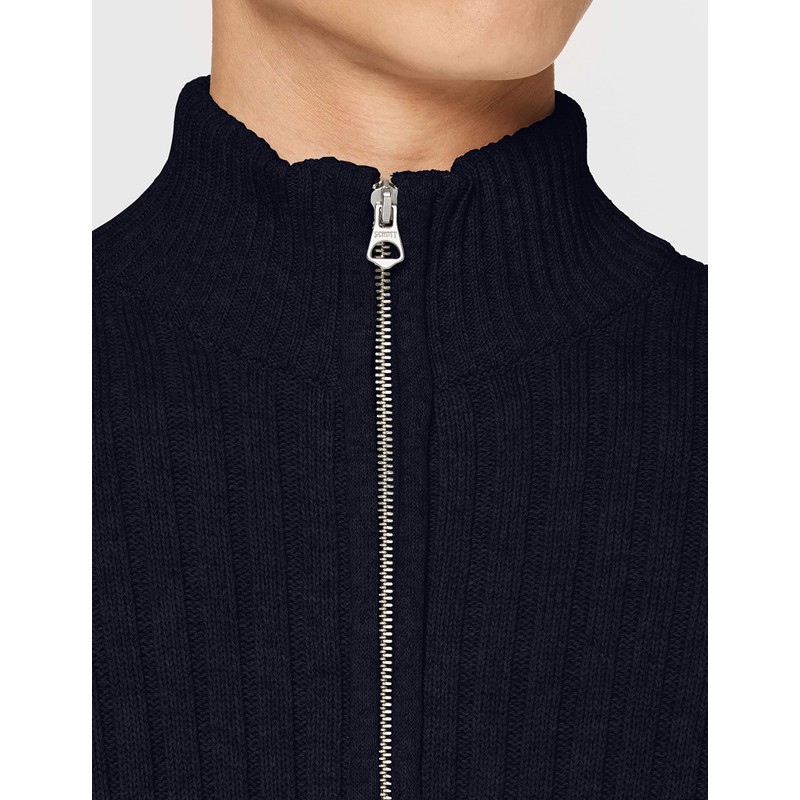 Schott NYC Men's Plecorage1 Pullover Sweater, Navy, Small