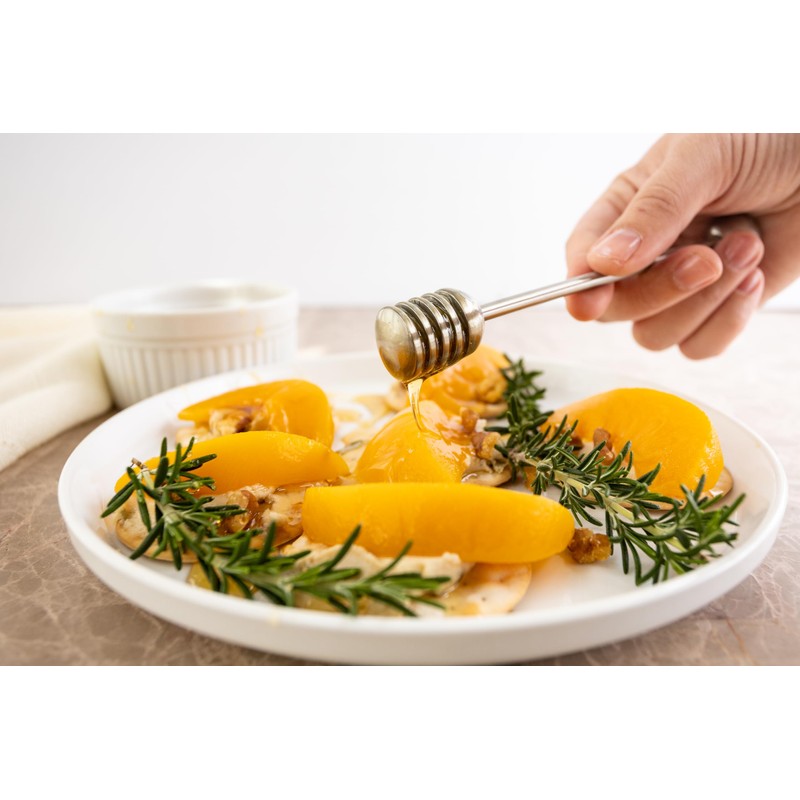 Fox Run Honey Dipper, Stainless Steel Honey Stirring Stick, 6.5"