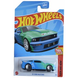 Hot Wheels '07 Ford Mustang, Then and Now 4/10 [Azul/Verde] 205/250