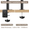 C-MOUNTS Dual Monitor Desk Mount Easily Set Up，Fully Adjustable Monitor