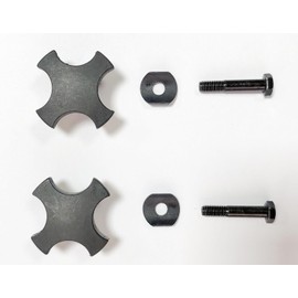 Rollator Knob,Four-Corner knob,Replacement Arm Adjustment Knobs for Rollator and Walker, Knob for Adjustable Height Arm, W/Screws and Washers, rollator Universal Parts (1Pr, Black)