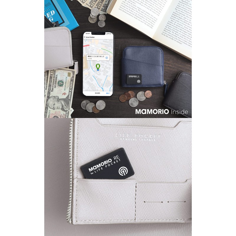 Life Pocket Smart Wallet Genuine Leather Bifold Men's Women's Mini
