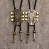 COOLLA Guitar Bolo tie Rodeo Cowboy Leather Necktie Western Bolo