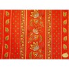 60x96" Rectangular Lisa Red Cotton Coated Provence Tablecloth by Le