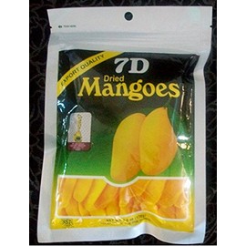 7D Dried Mangoes 6oz (170 grams) LOT of 6 packs