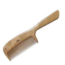 Minebari Comb with Handle, Made by Tuscular Combs Artisans ~ Has a Handle for Easy Combing (Large/Regular Teeth)