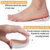 Olukssck 1 Pair Gel Height Shoe Insoles Raiser, Invisible Insoles,
