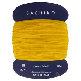 Yokota Sashiko Thread Thinner Weight 40 m Col. 214 Carrot Orange Japanese Embroidery