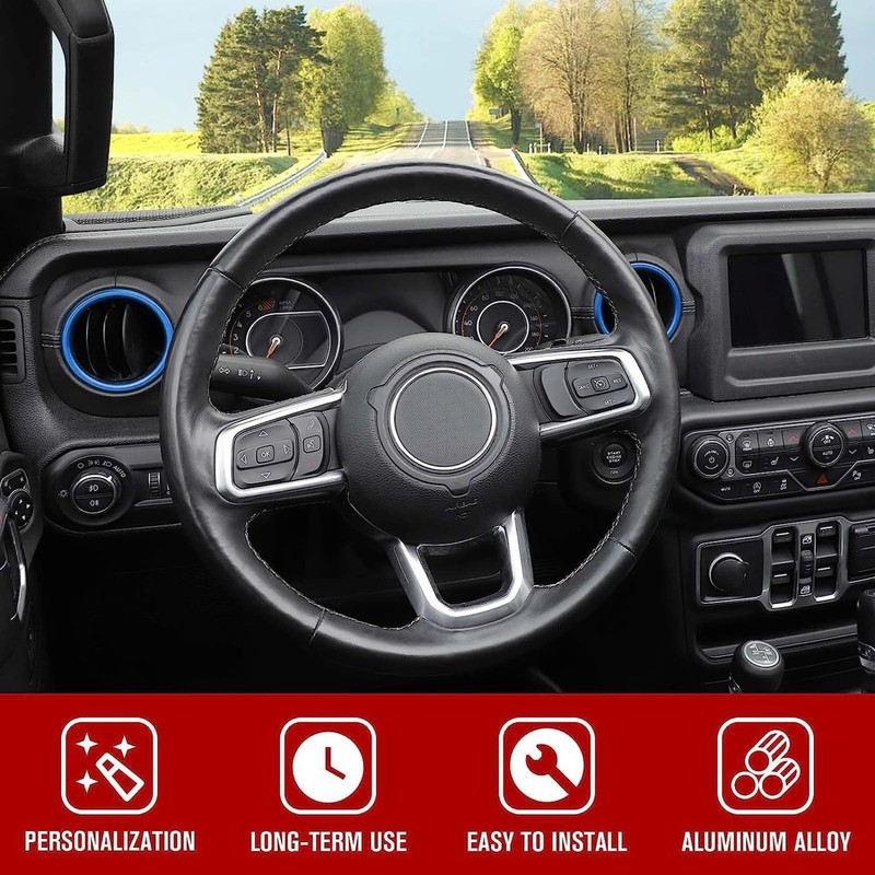 AuTK Aluminum Alloy Interior Upgrade Kit for 2018-2025 Jeep Wrangler