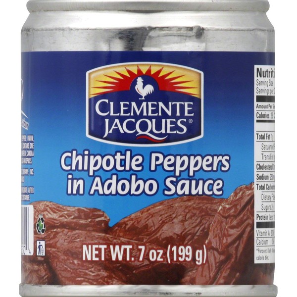 Clemente Jacques Chipotle Peppers in Adobo Sauce 7 Ounce (Pack of 4)